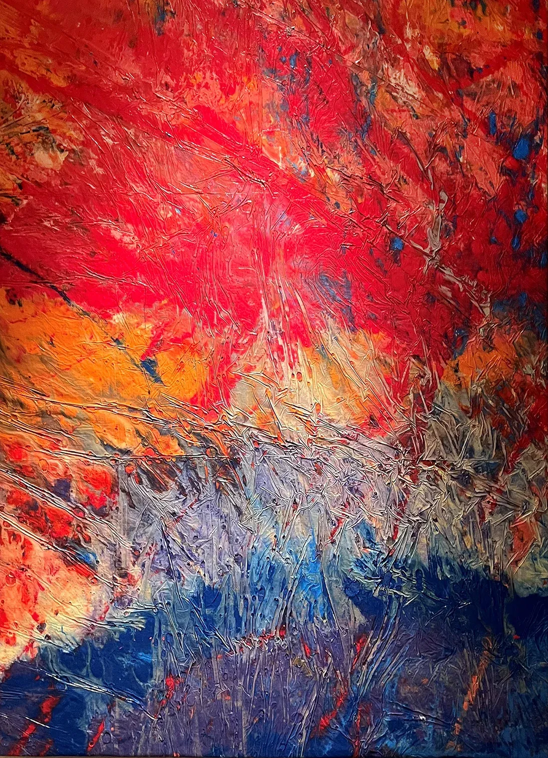 Abstract expressionist painting by Allen Kirsch